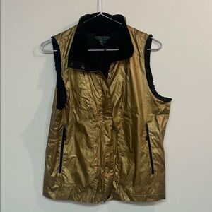 Lands' End Gold Sleeveless Vest